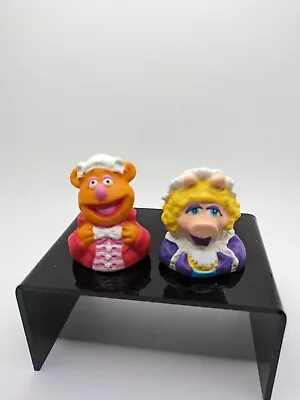 Vintage Genuine Henson Dakin Muppets Fozzie Bear And Miss Piggy Finger Puppets • $11.24