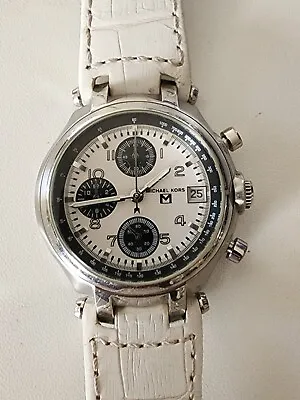 Michael Kors White Dial Chronograph Quartz Watch-MK 5003 • $45