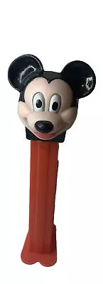 Vintage Mickey Mouse Pez Dispenser Red Base With Feet Great Condition FREESHIP • $10.20