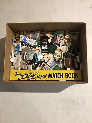Large Lot Vintage Advertising Matchbook Collection 200+ Full/Partial Books Boxes • $50