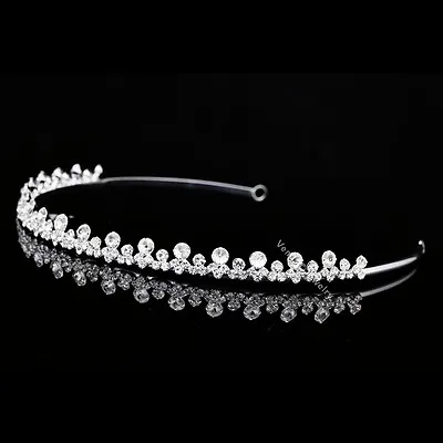 Bridal Headpiece Rhinestone Crystal Prom Wedding Tiara Headband V929 • $14.99