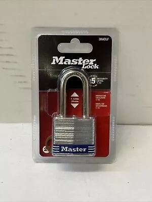 Master Lock 3KADLF Shackle Keyed Padlock Lock 1-1/2 (38mm)  Shackle • $8.78