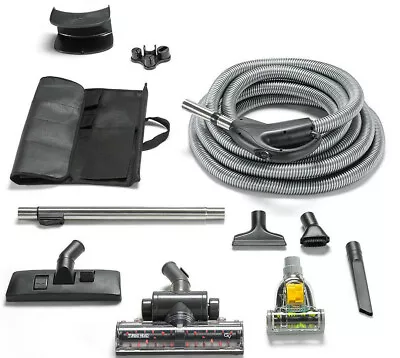 Universal Central Vacuum Cleaner 30' Hose Kit With Pet Hair Turbo Nozzles By GV • $169.99