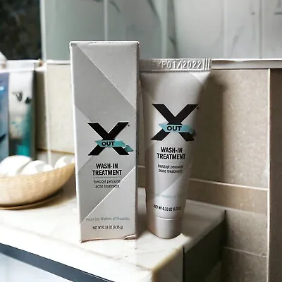 X Out Wash-In Treatment Benzoyl Peroxide Acne TRAVEL SIZE .033 OZ 01/2022 • $13.45