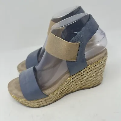 MIA Wedge Sandal Espadrille Sling Back Womans Size 8.5 Comfort Memory Foam • $21