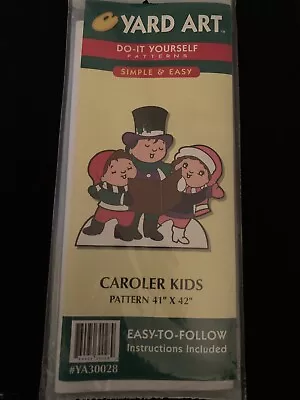 Christmas Yard Art Do It Yourself Vintage Wood Patterns Caroler Kids • $7