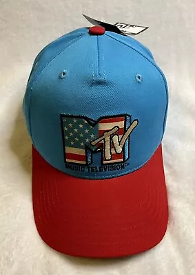 MTV Music Television American Flag Themed Adjustable Cap New With Tags • $19.99