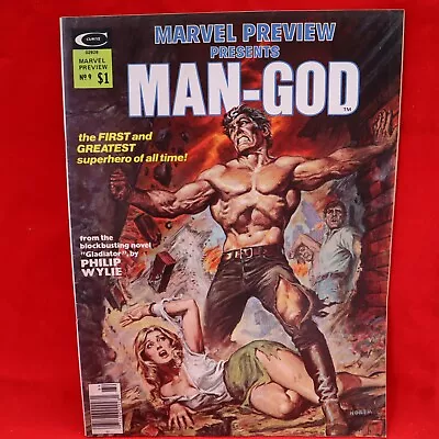 Marvel Preview Presents #9; Man-God ( Marvel Comics Magazine 1976) VF/NM Vintage • $3.03