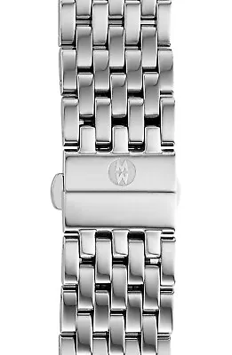 MICHELE J1594 Womens Silver/Steel Deco 18mm Bracelet Watchband • $299.25