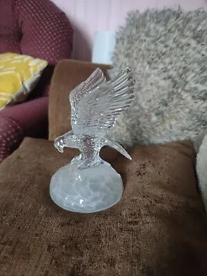 Vintage Cristal D'Arques France Clear Lead Crystal Glass Eagle W/ Fish In Talons • $7.90