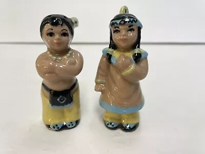 Vtg Ceramic Arts Studio Indian Children Shaker Set CAS Betty Harrington Pair • $179.99