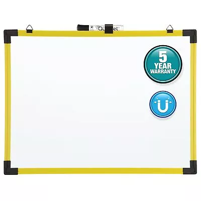 Quartet Industrial Magnetic Whiteboard 3 X 2 Yellow Frame - Whiteboards • $57