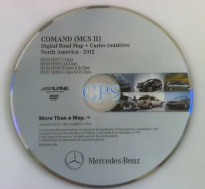 2005 2006 2007 2008 Mercedes (mcs Ii) Navigation Dvd C Clk Ml R G Gl 2012 Ver • $199.99