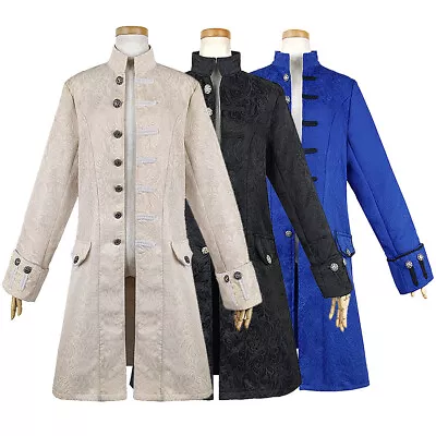 European And American Men Costume Medieval Coat A Long Vintage Halloween Costume • $19.52