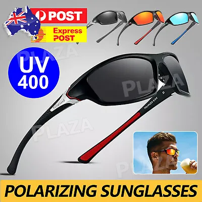 $11.95 • Buy Men Sunglasses UV400 Polarized Glasses Fishing Sports Driving WrapAround Eyewear