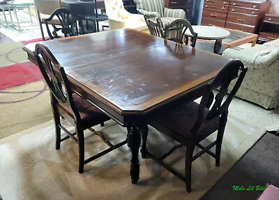 Wooden Vintage William And Mary Style Dining Table • $1020