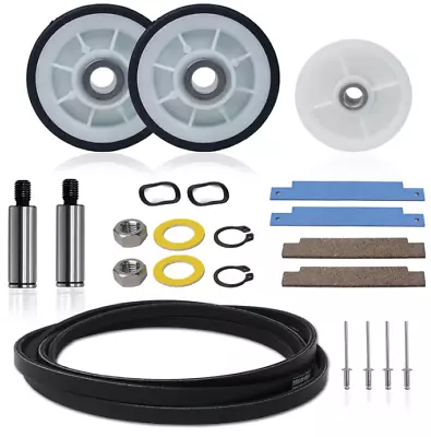 Dryer Repair Kit Drum Rollers Replace For Maytag Neptune 3000 Series MDE6000AYW • $34.59