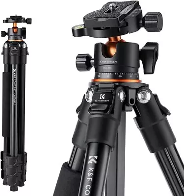 $99.99 • Buy K&F Concept 62''Camera Tripod Aluminum 10KG Load A234A1 For Canon Nikon Sony