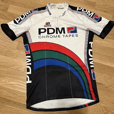 PDM Chrome Tapes Ultima Vintage Radtrikot Gr. Mens Medium Cycling Jersey Shirt • $19.99