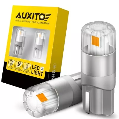 AUXITO T10 194 168 2825 LED Bulb Side Marker License Plate Light Amber Lamps 2X • $8.99