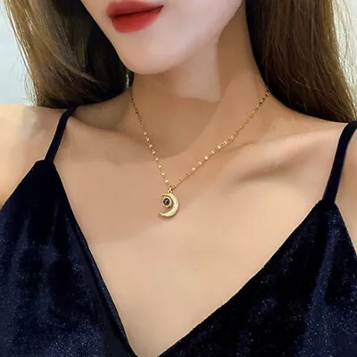 I Love You In 100 Languages Moon Projection Pendant Necklace Women's ExquisiEN • $15.24