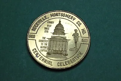 1960-token-medal-centennial Celebration-rockville Maryland • $2.50