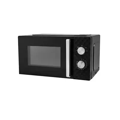 George Home GMMD101B Microwave Oven Manual Control Diamond Texture 700w Black • £44.99