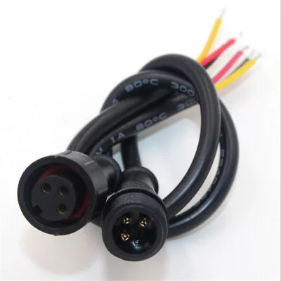 3-Pin Waterproof Line Male & Female Head Docking Connector Wire Cable Adapter • $7.44