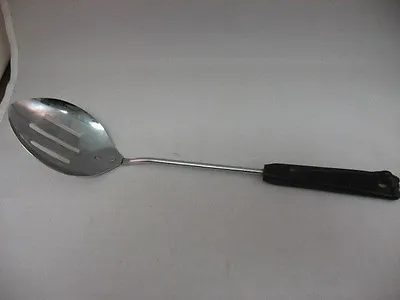 Vintage AMES USA Kitchen Serving Spoon Slotted Spoon ~ Handle Melt! ~ 11  Long ~ • $9.99