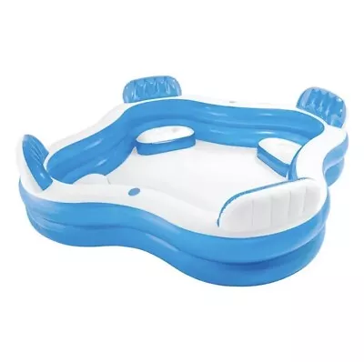 Intex Inflatable Swim Centre Large Paddling Swimming 4 Seat Pool Family Lounge • £45