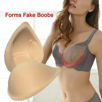 2 Reusable Enhancer Fake Breast Forms Silicone Boobs Mastectomy Prosthesis Pads • $8.18