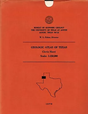 Geologic Atlas Of Texas: Clovis Sheet Geologic Map • $12.89
