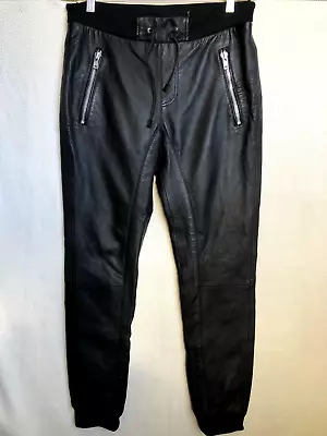 Lindbergh Supple Lamb Skin Pants Elastic Waist And Ankles 31 W X 28 L • $39.91