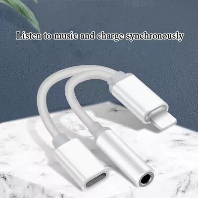 3.5mm Headphone Jack AUX Splitter Adapter And Charger For IPhone 13 12 11 X 8 7~ • $5.09