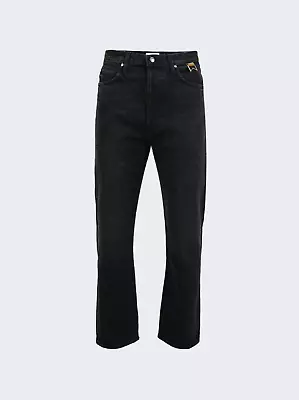 NWT $591 Rhude Men's Black Classic Fit Embroidered Straight Leg Jeans Size 31 • $115