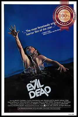 THE EVIL DEAD 1981 80s OFFICIAL ORIGINAL CINEMA FILM MOVIE PRINT PREMIUM POSTER • $12.84