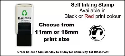 Car Logo Stamp 11mm Or 18mm Print Size Black Or Red Ink VAUXHALL - FAST DISPATCH • £13.09