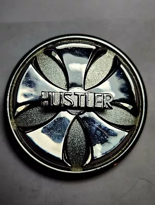 Vintage Hustler Spinning Round Belt Buckle. • $6