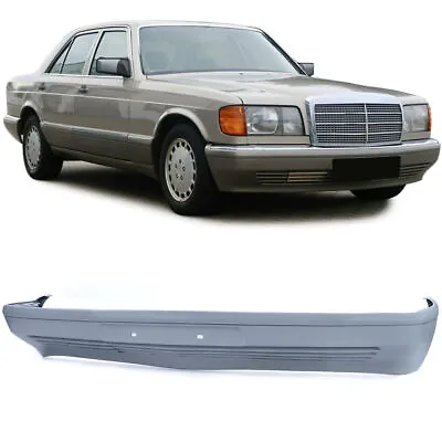 Euro Front Bumper With Tow Hitch Cover For Mercedes W126 Saloon 1979-1992 • $165.03
