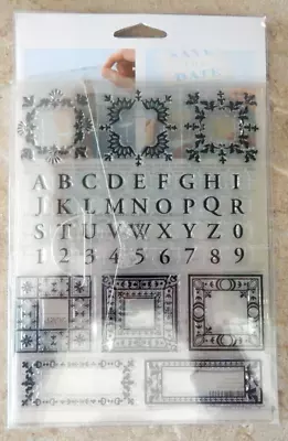 NIOP Martha Stewart Stamps  CLEAR MONOGRAM AND FRAME STAMPS  #M331023 • $10.99