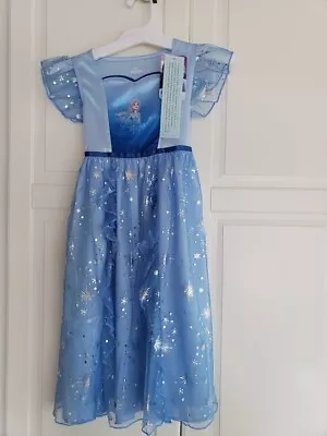 Disney Frozen Elsa Fantasy Nightgown Pajamas Dress Up- Girls Size 5T - NEW • $18