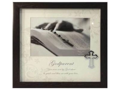 £18.26 • Buy Godparent Photo Frame - Unique Christening Gift For Godparents - New