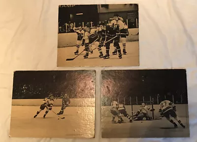 Vintage NHL B&W Posterboard/Cardboard Photos NY Rangers Rod Gilbert 11 X13  Lot • $29.99