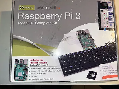 Newark Element 14 Raspberry Pi 3 Model B+ Media Center Kit !!Brand New!! • $90