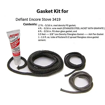 Vermont Castings Gasket Kit  Defiant Encore Stove 3419.  • $45.95