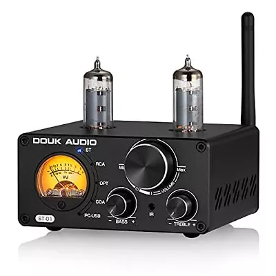 Douk Audio ST-01 2 Channel 200W HiFi Bluetooth 5.0 Valve Tube Amplifier USB DAC • £140.99