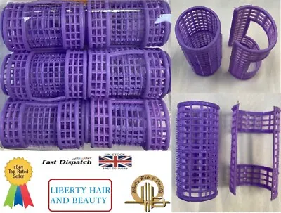 £7.99 • Buy 12X Snap On Magnetic Rollers Curler Hair Wave Set JUMBO 1.5  UK STOCK.