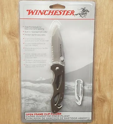 Winchester Folding Knife With Strap Cutter • $23.95