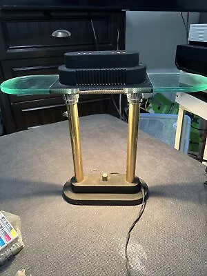 Vintage Postmodern Robert Sonneman Style Halogen Banker Desk Lamp Memphis Style • $75