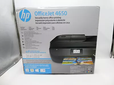 🍀 NEW SEALED! HP OfficeJet 4650 AIO All-in-One Wireless Printer Black F1J03A • $429.99